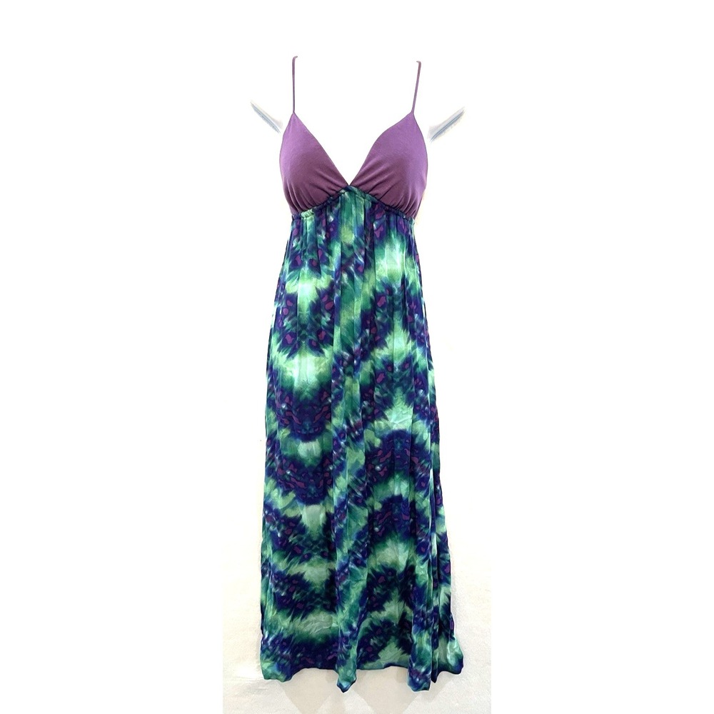 Y2K Boho Chic Festival Womens Maxi Sun Dress Small Whimsical